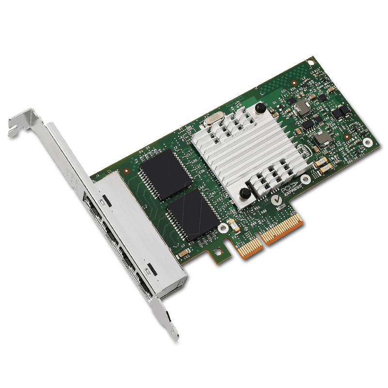 I350T4V2, Intel Ethernet Server Adapter I350-T4, Gigabit Ethernet, Quad ...