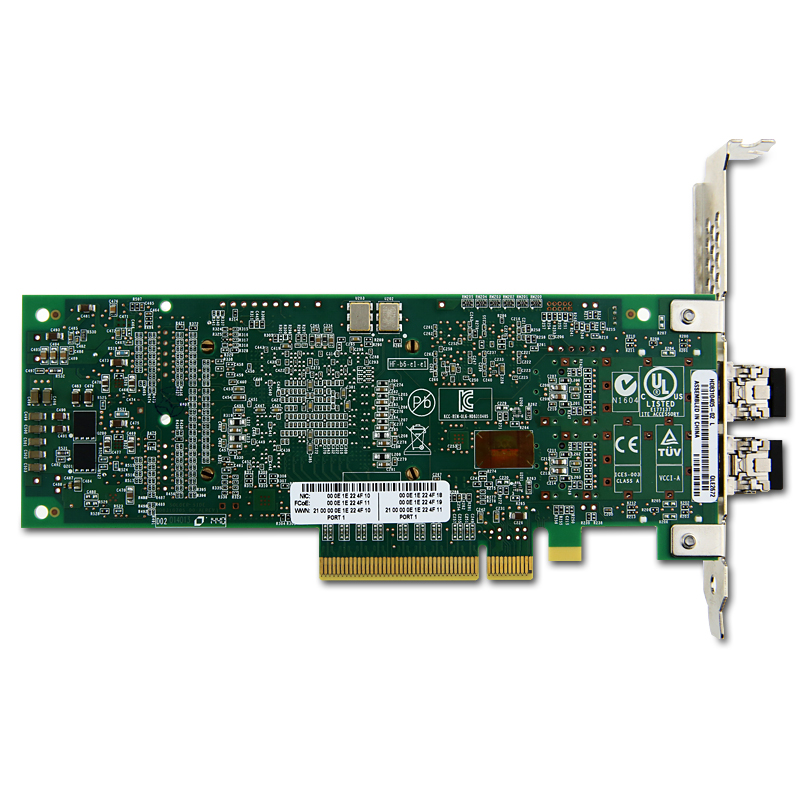 QLE2672, QLogic 16Gbps Dual-Port Fibre Channel Host Bus Adapter, PCIe ...